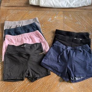 Justice Girls' Black, Pink, Navy & Gray Active Shorts Pack